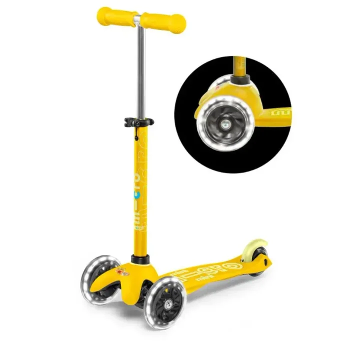 Trotineta Micro Mini Deluxe LED Yellow foto