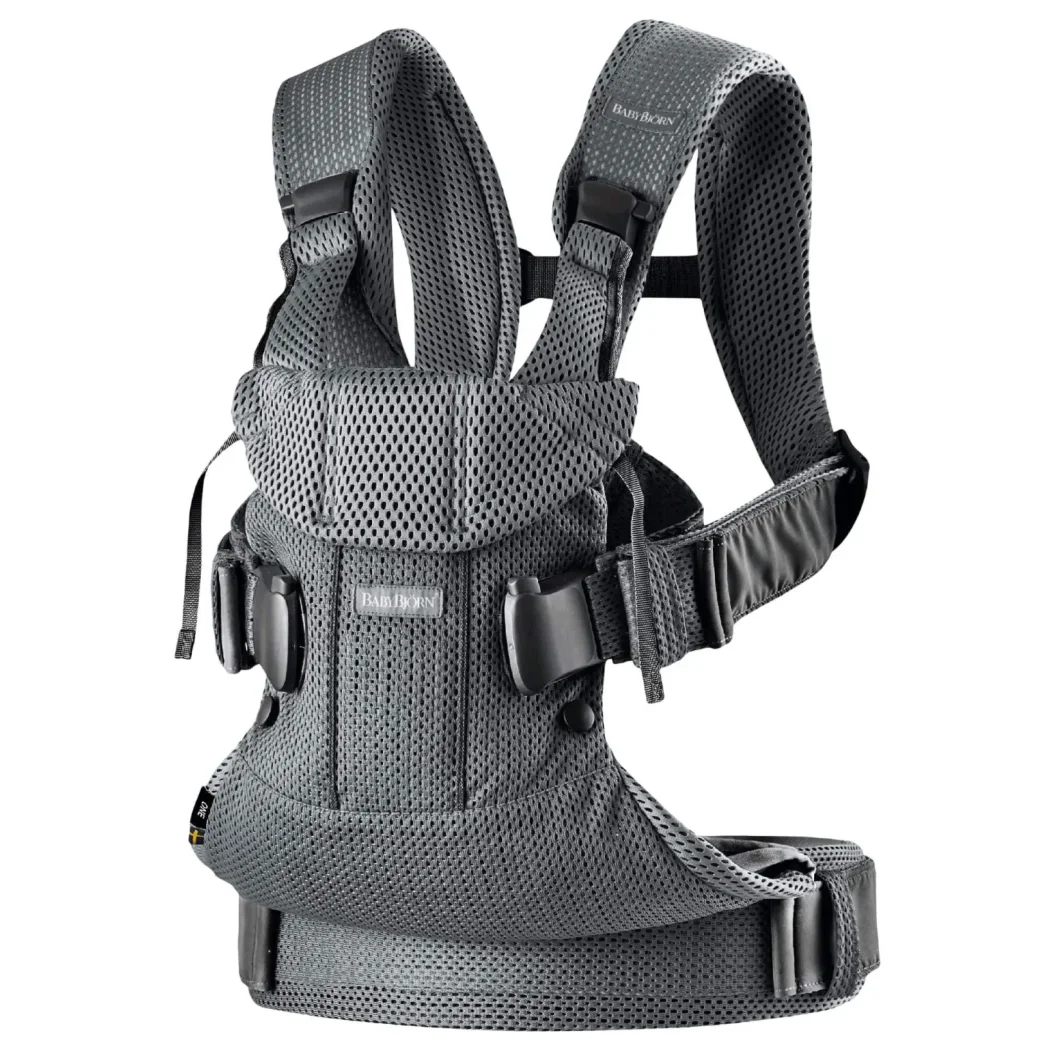 Анатомический рюкзак-кенгуру BabyBjorn One Air Anthracite, 3D Mesh foto