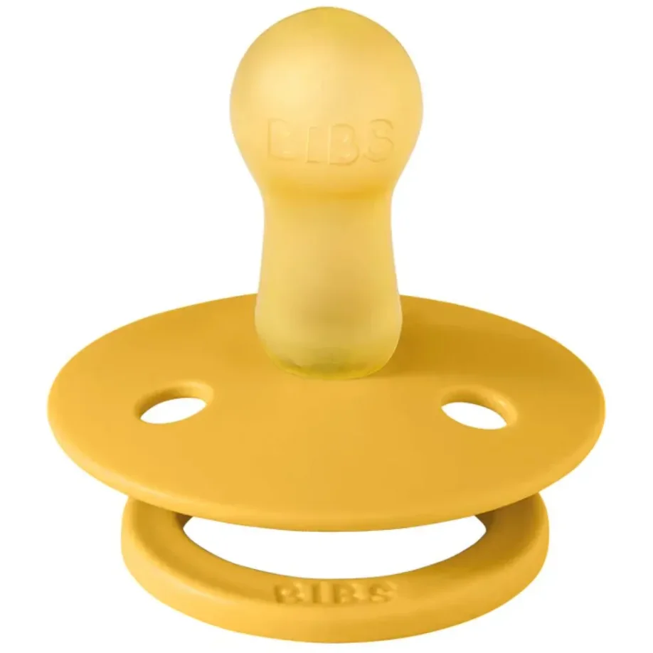 Пустышка круглая латексная BIBS Honey Bee (6-18 мес.) foto