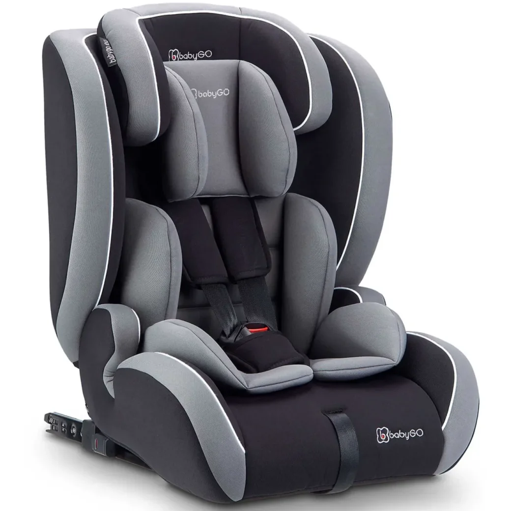 Scaun auto i-Size BabyGo FreeFix Grey, 76-150 cm foto