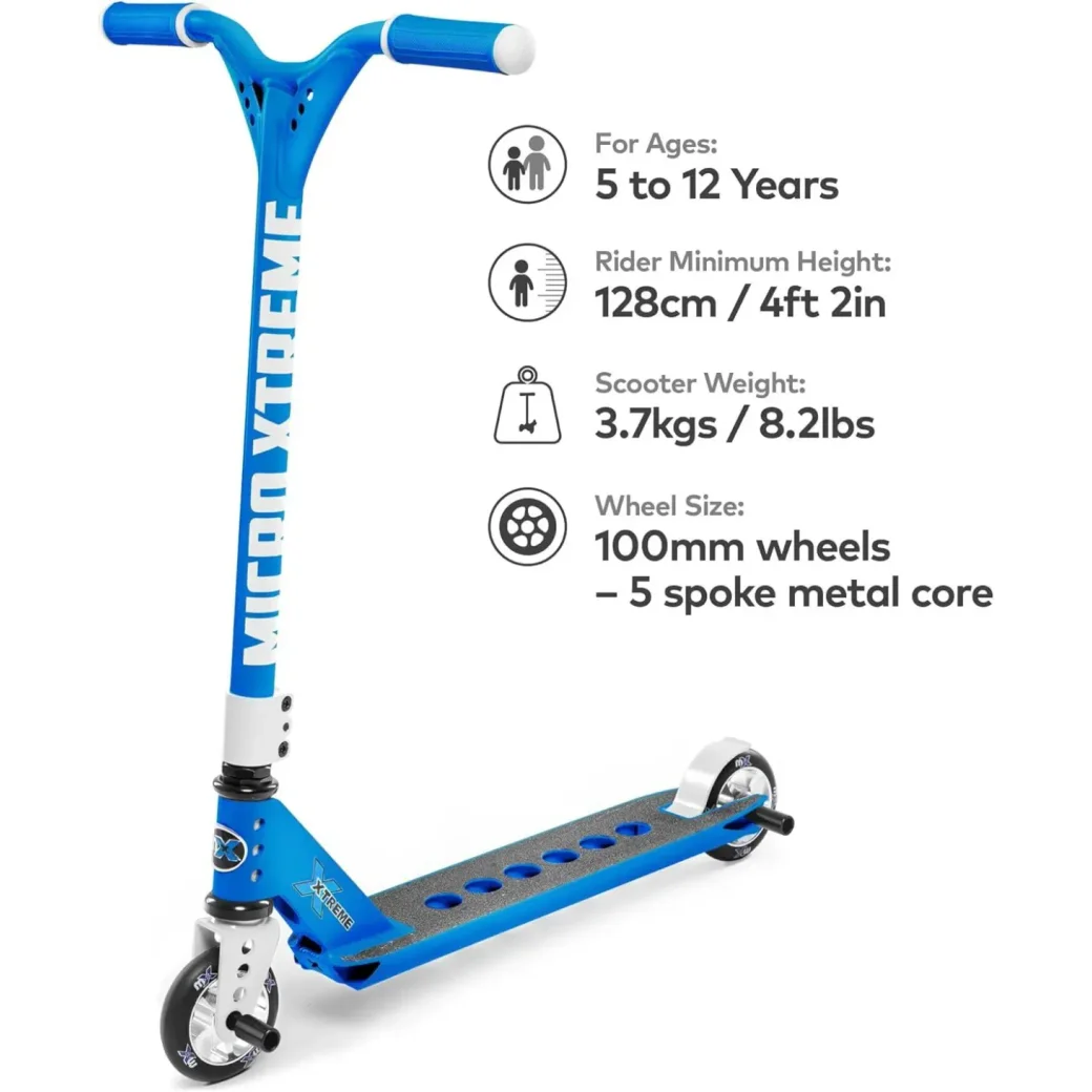Trotineta pentru trucuri Micro Trixx 2.0 Ocean Blue foto