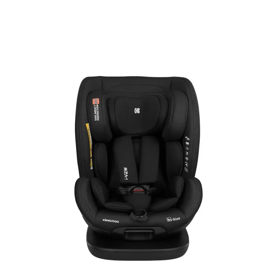 Вращающееся автокресло с изофиксом KikkaBoo i-View Black, 40-150 см foto