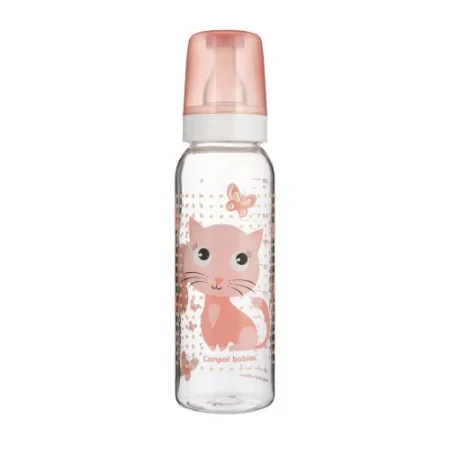 canpol 11/841 biberon din tritan "happy animals" 250 ml. ( 12+)