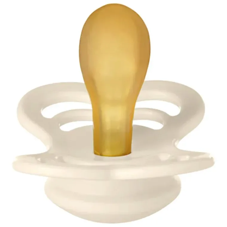 Set 2 suzete simetrice din latex BIBS Supreme Ivory/Sage (0-6 luni) foto