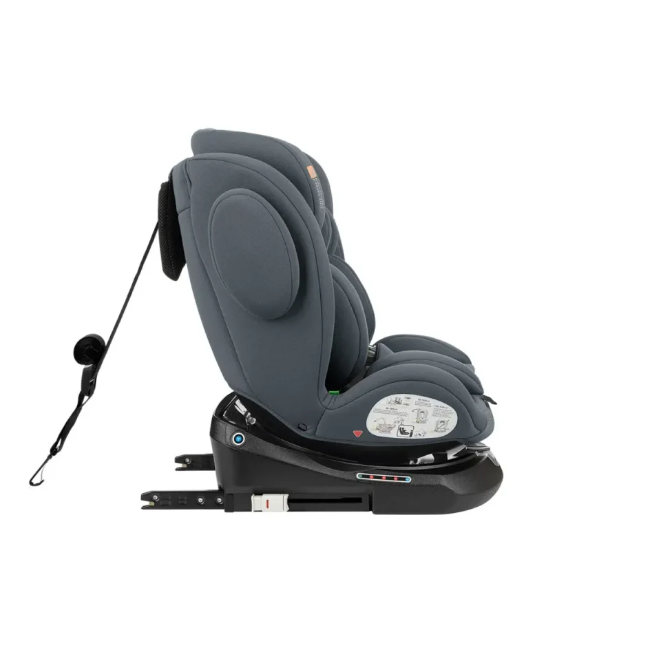 Scaun auto rotativ cu isofix KikkaBoo i-Felix Dark Grey, 40-150 cm foto