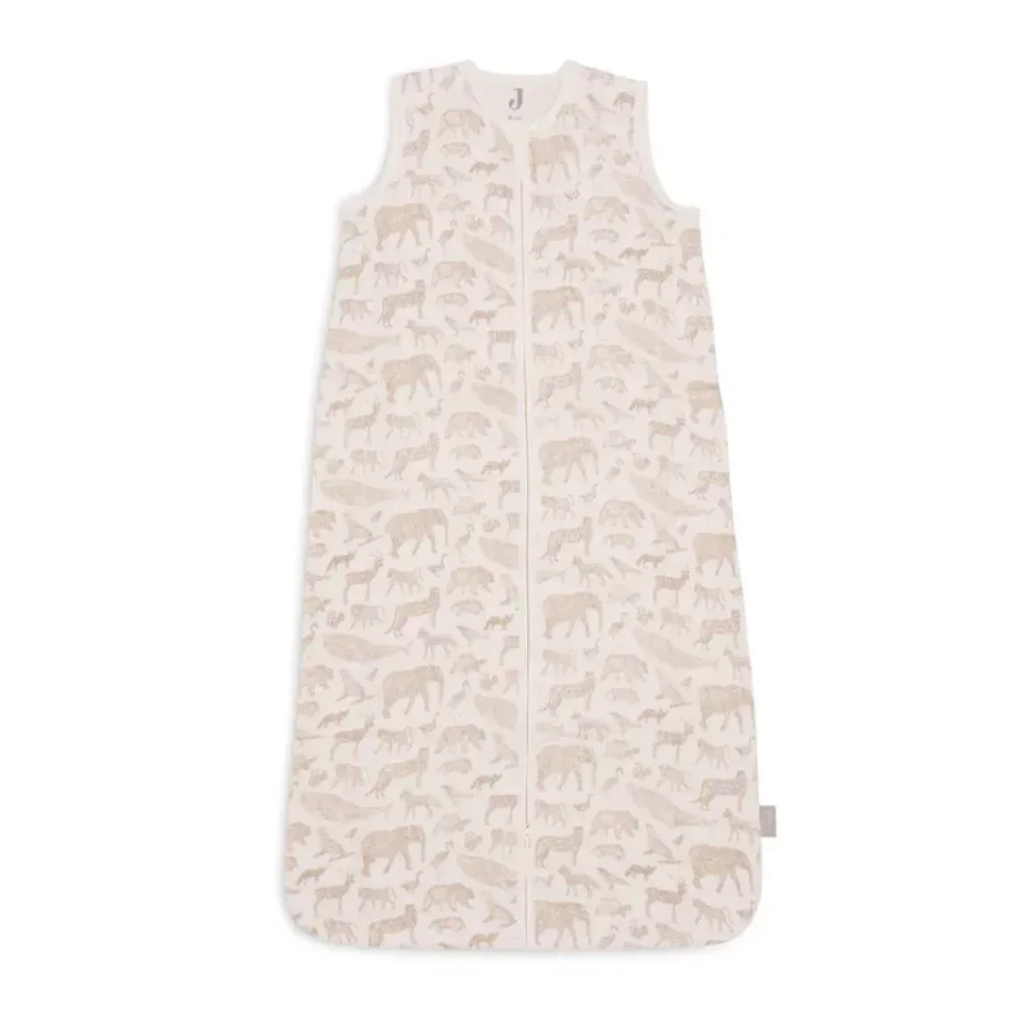 Sac de dormit Jollein Muslin Animals Nougat, 70 cm foto