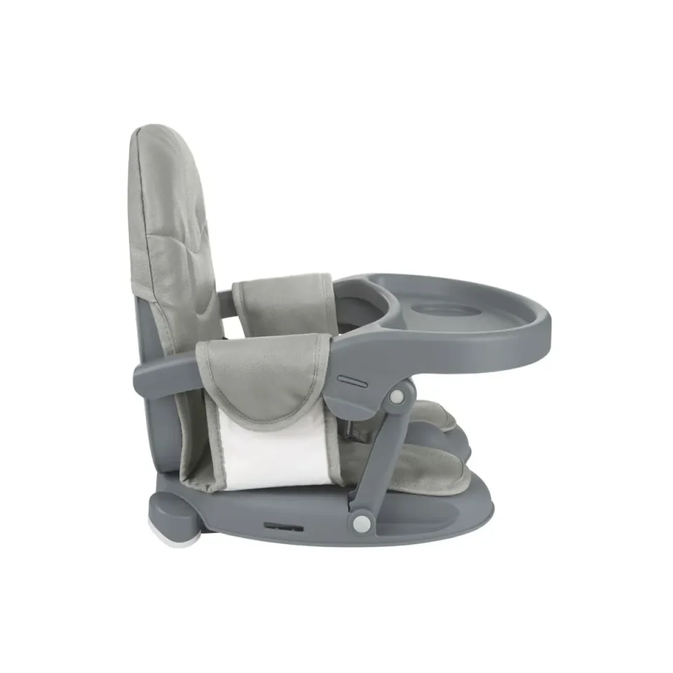Scaun de masa tip booster KikkaBoo Pappo Grey foto