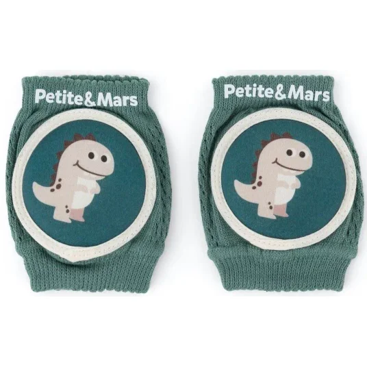 Эластичные наколенники для ползания Petite&Mars Follow Misty Green foto