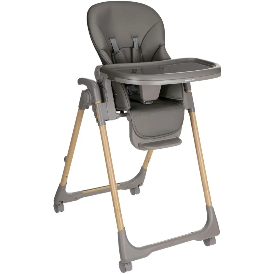 Scaun de masa KikkaBoo Olive Dark Grey foto