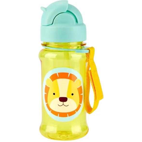 Sticluta cu pai din tritan Skip Hop Zoo Lion foto