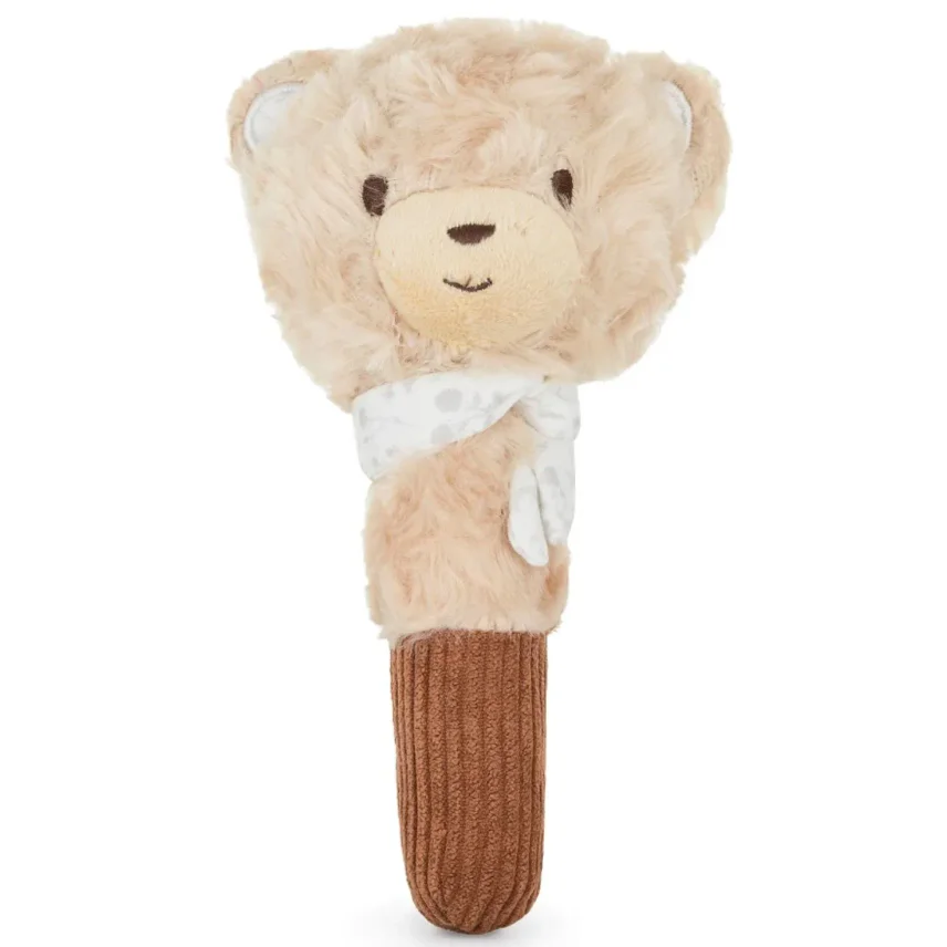 Jucarie de plus cu sunete Petite&Mars Bear Theo Light Brown foto