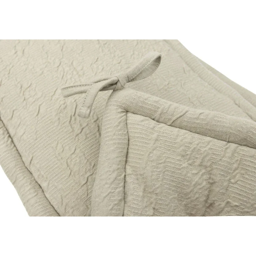 Боковая защита детской кроватки Jollein Soft Waves Olive Green, 180x30 см foto