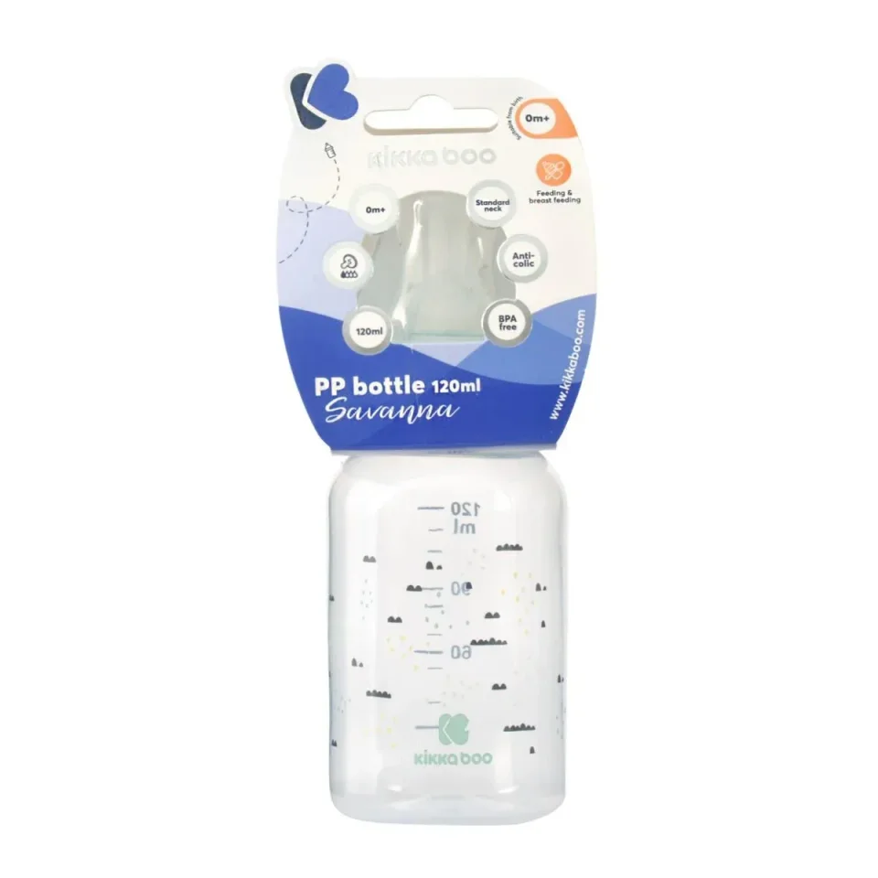 Biberon KikkaBoo Savanna Mint, 120 ml foto