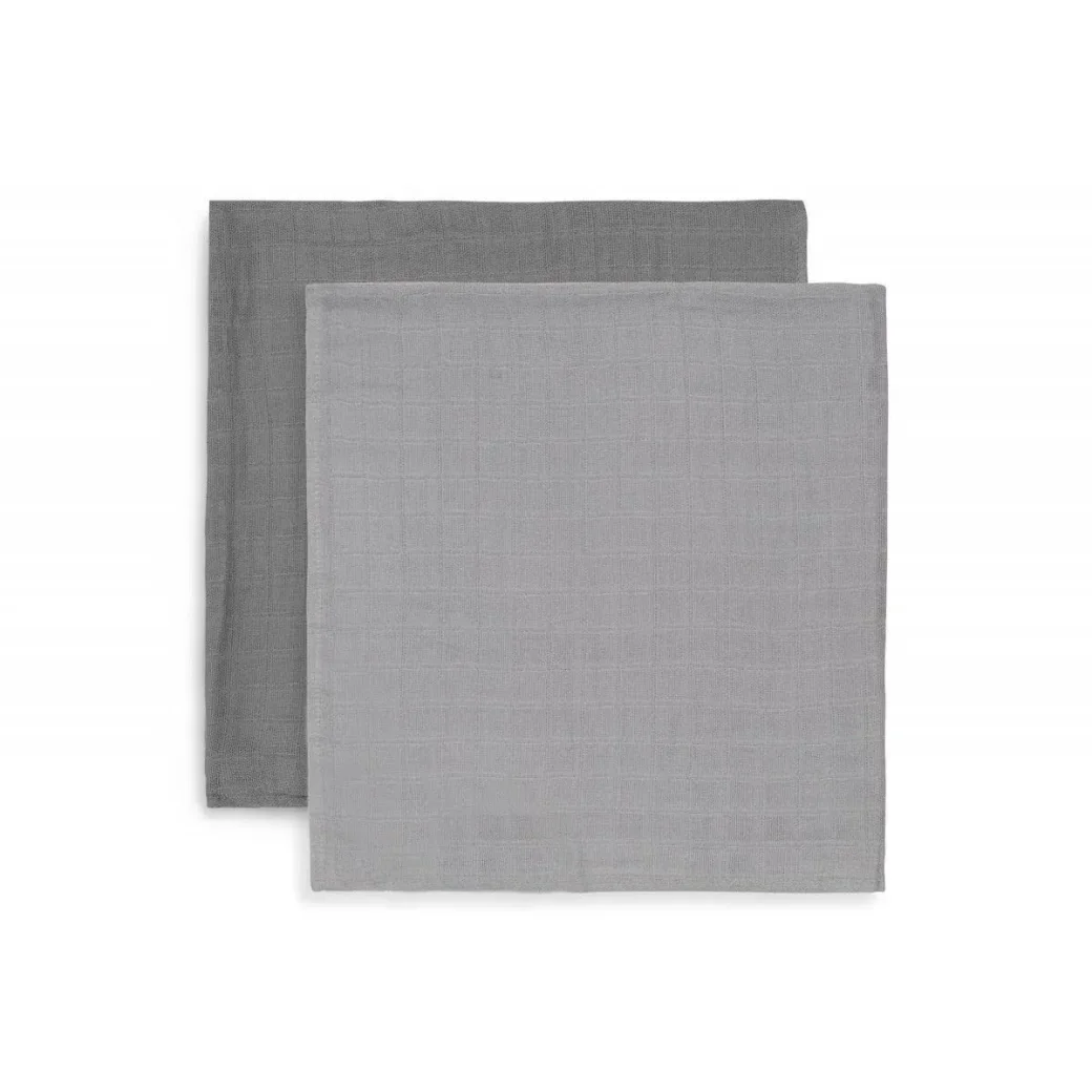 Пеленки муслиновые Jollein Bamboo Storm Grey, 115x115 см, 2 шт. foto