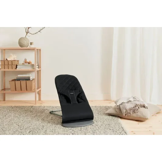 Balansoar BabyBjorn Bliss Black, Bumbac foto