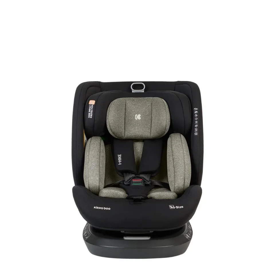 Scaun auto rotativ cu isofix KikkaBoo i-Hike Army Green, 40-150 cm foto