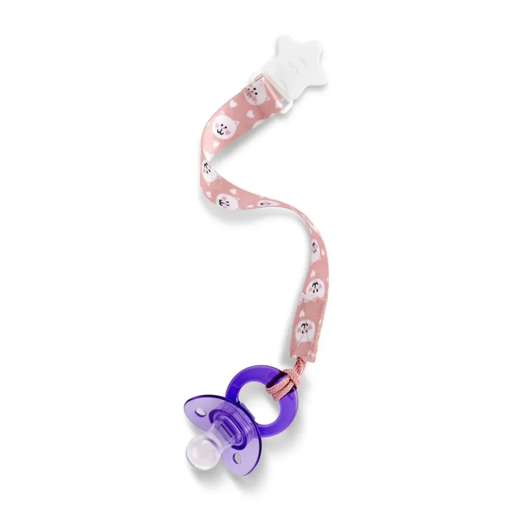 Цепочка для пустышки BabyJem Pink foto