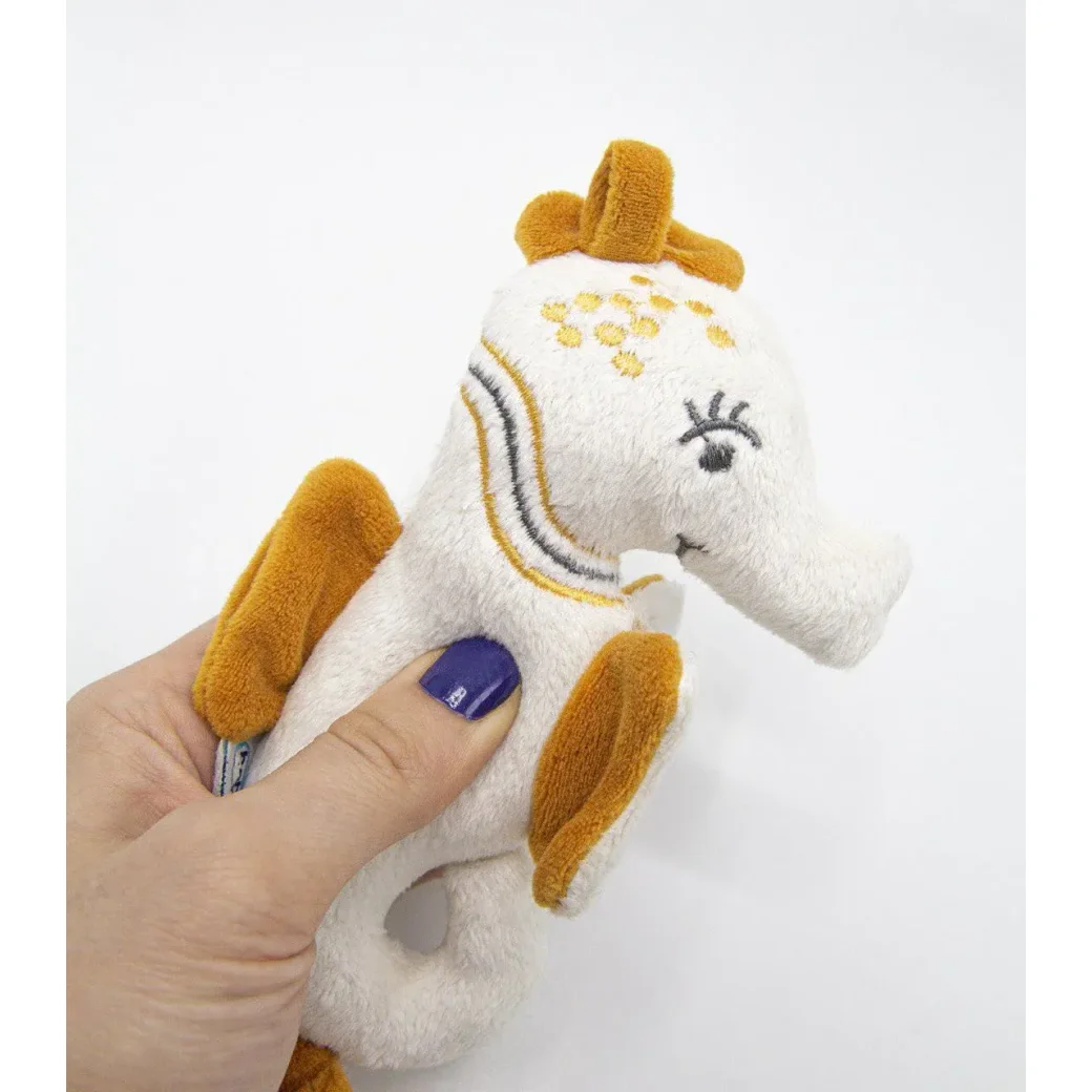 Плюшевая игрушка-погремушка BabyJem Seahorse Orange (3+ мес.) foto