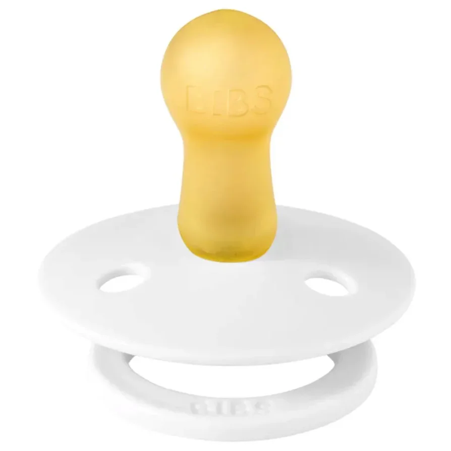Set 2 suzete rotunde din latex BIBS Colour Black/White (0-6 luni) foto