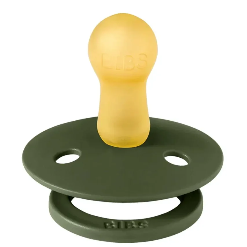 Suzeta rotunda din latex BIBS Hunter Green (18-36 luni) foto