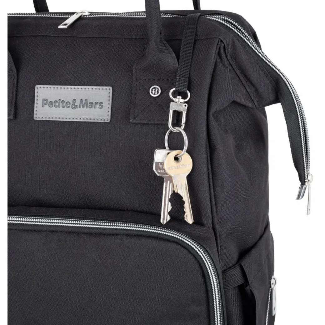Rucsac pentru mame Petite&Mars Jack Just Black foto
