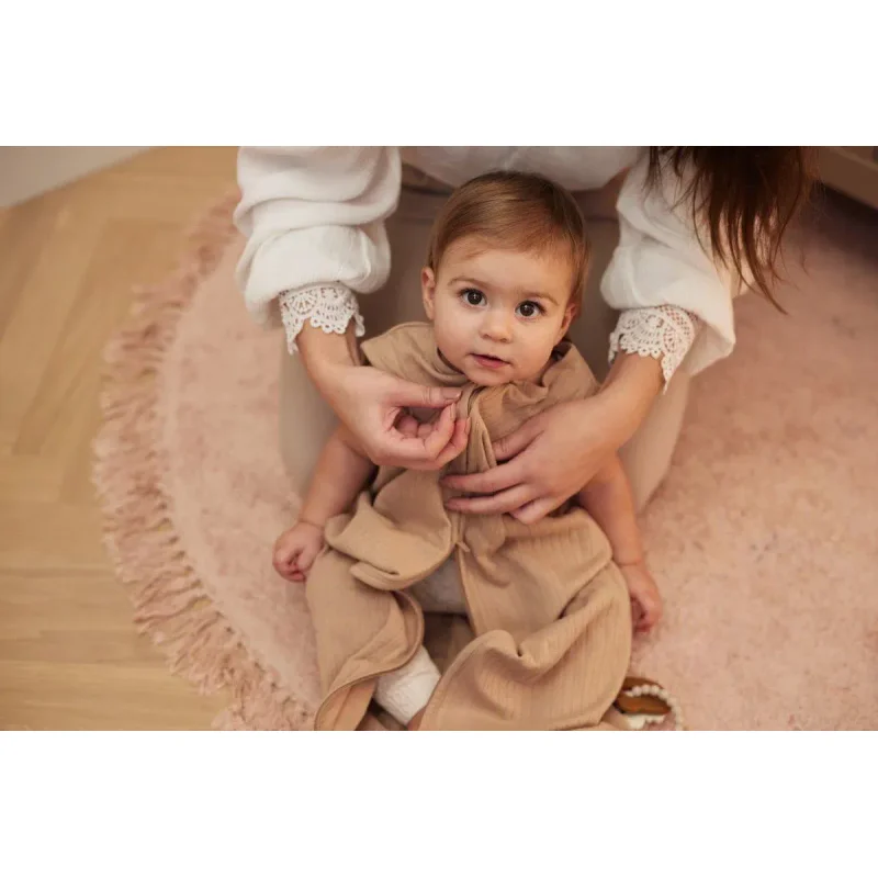 Спальный мешок Jollein Jersey Ajour Biscuit, 70 см foto