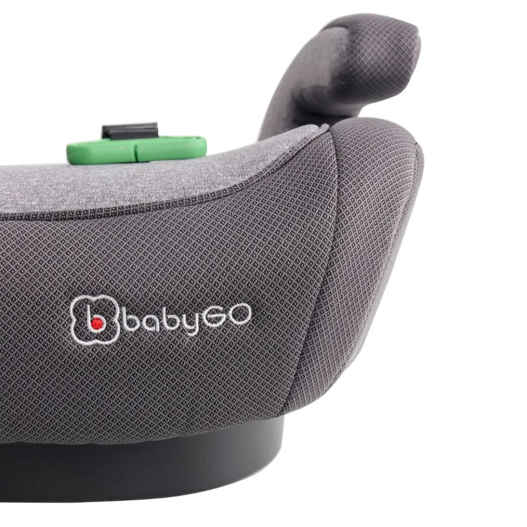 Автокресло-бустер i-Size BabyGo Bursa IV Grey, 125-150 см, сертификат R129 foto