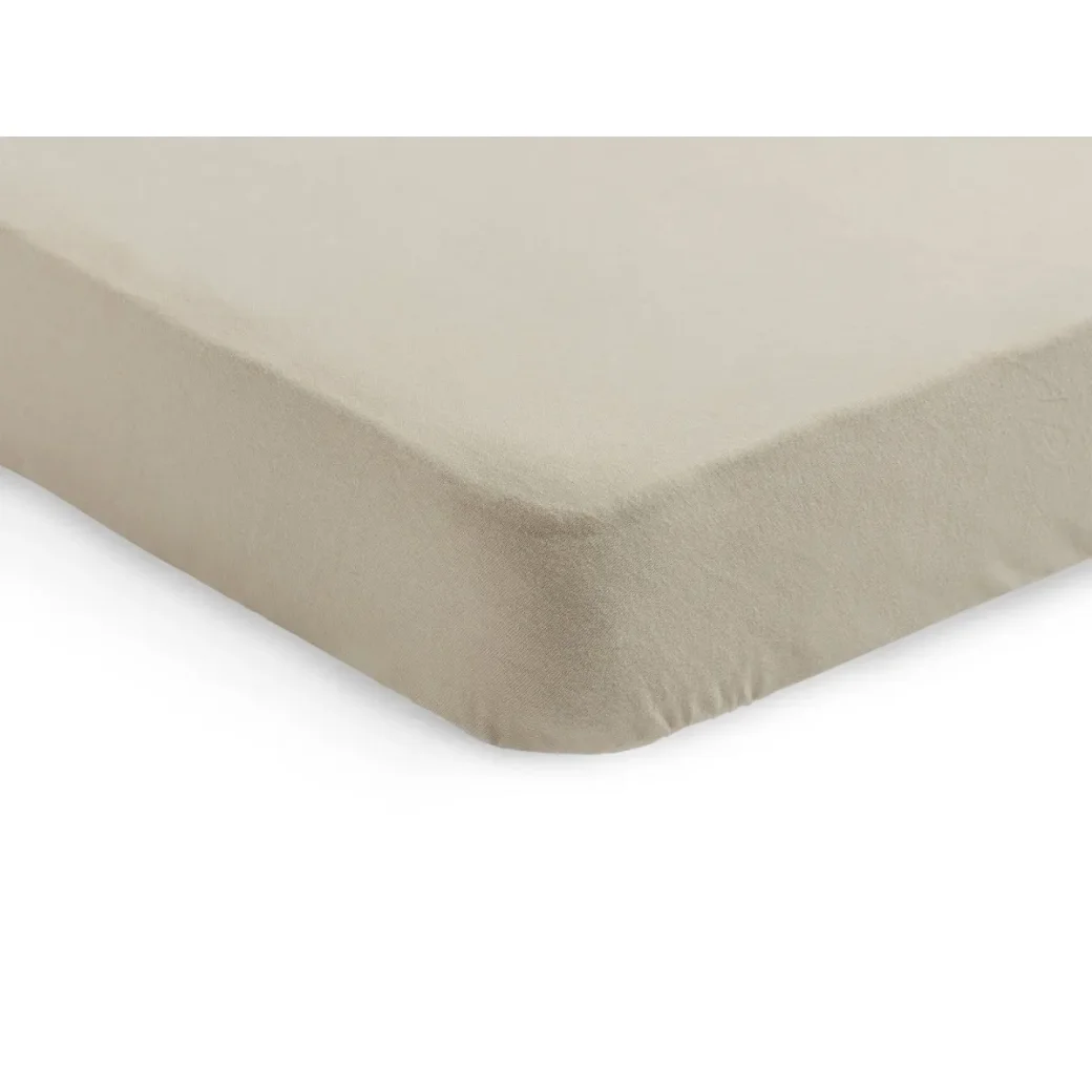 Простыня на резинке Jollein Jersey Nougat, 120x60 см foto
