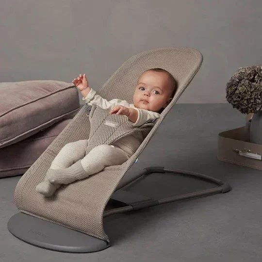 Balansoar BabyBjorn Bliss Greige, Mesh foto
