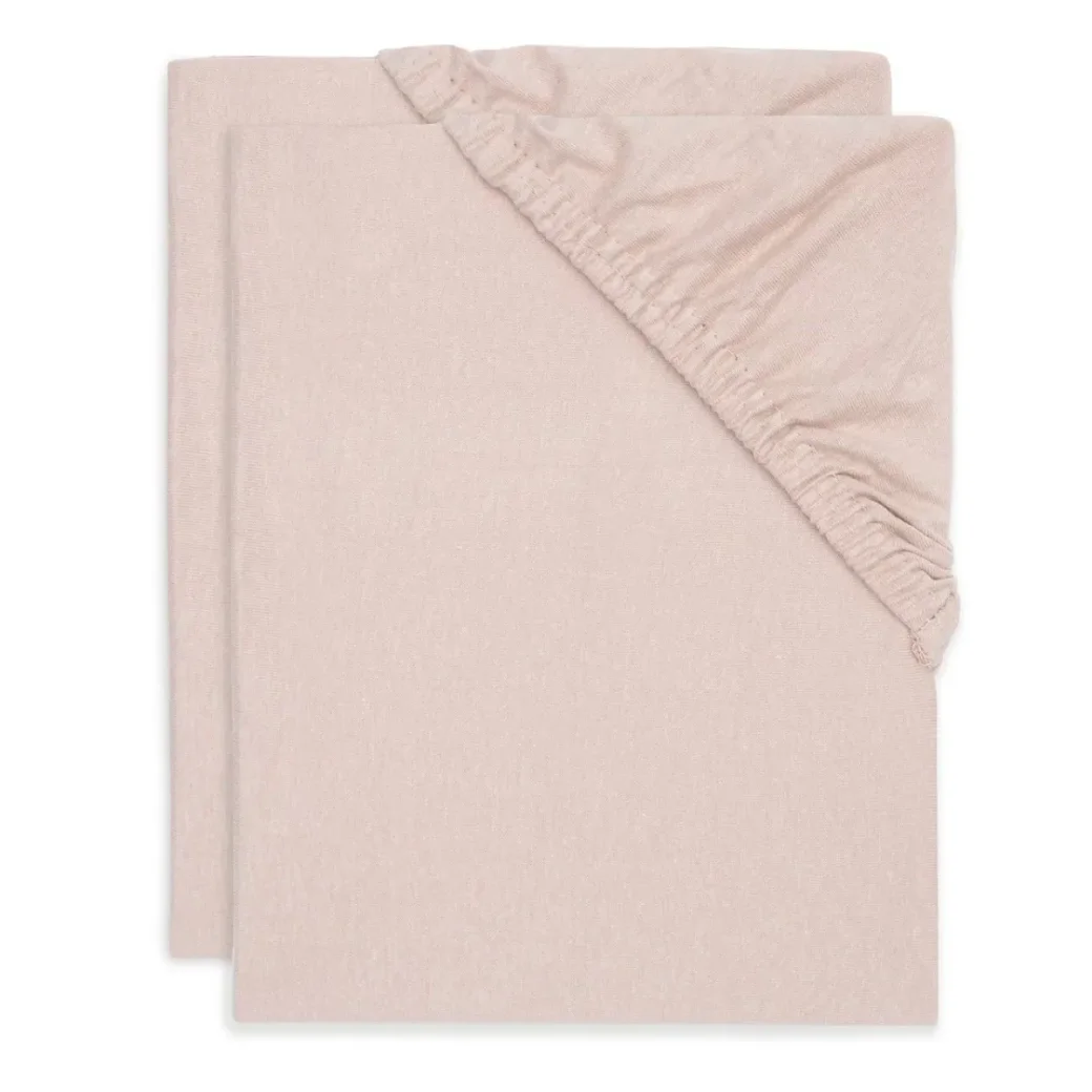 Cearsaf cu elastic Jollein Jersey Wild Rose, 120x60 cm, 2 buc. foto