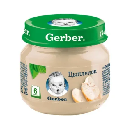 gerber Сarne de găină 80 gr. (6 luni+)