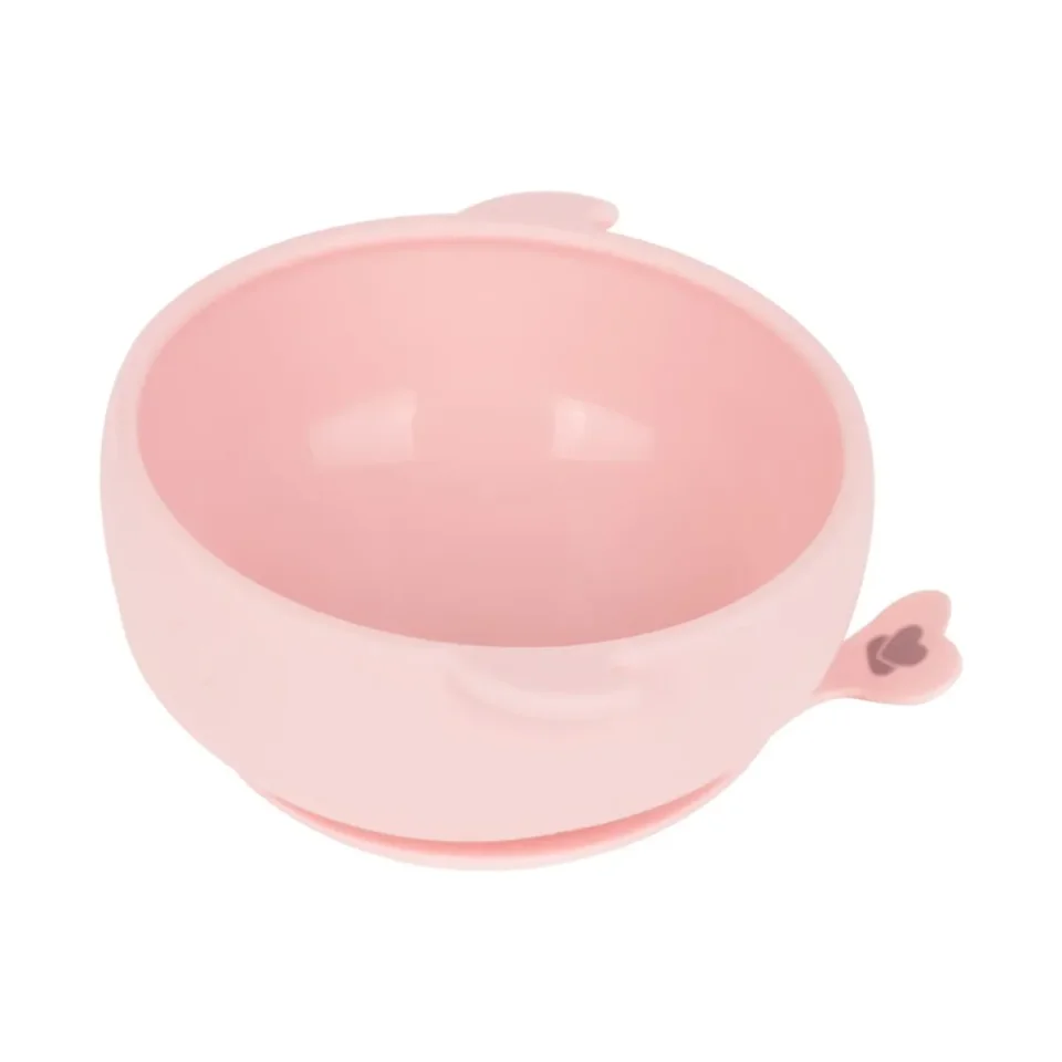 Силиконовая миска на присоске KikkaBoo Whale Pink foto