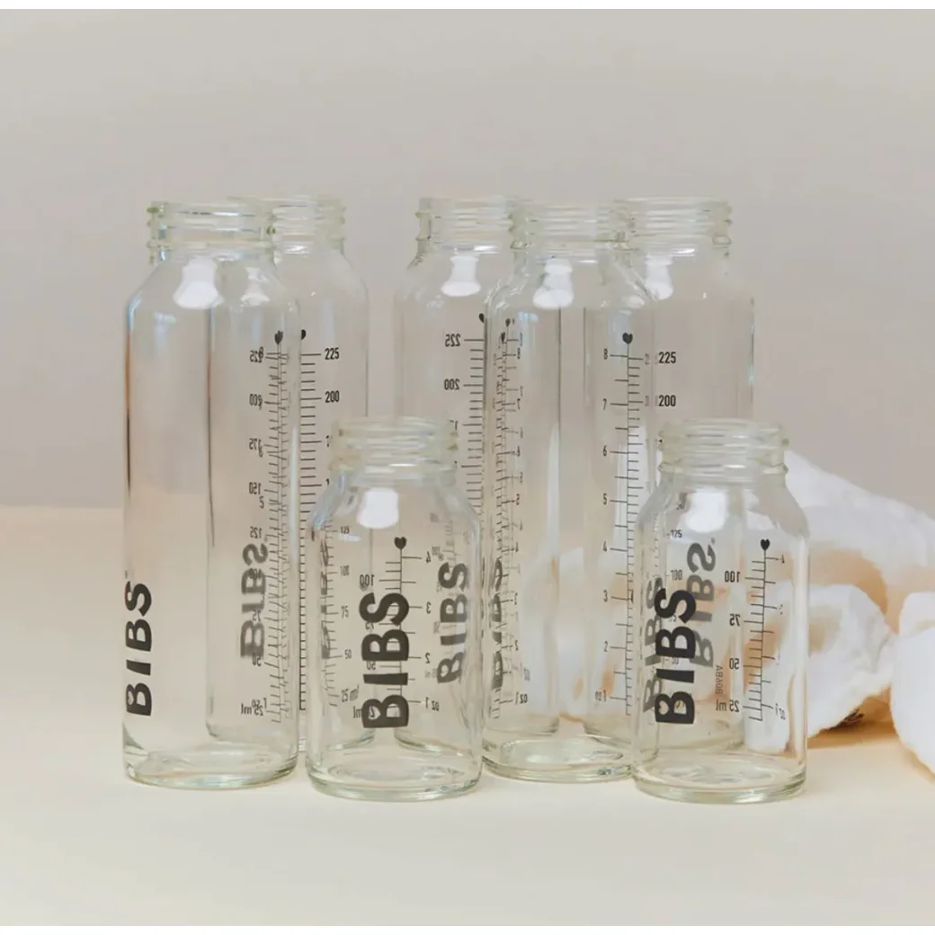 Recipient din sticla pentru biberon BIBS, 110 ml foto