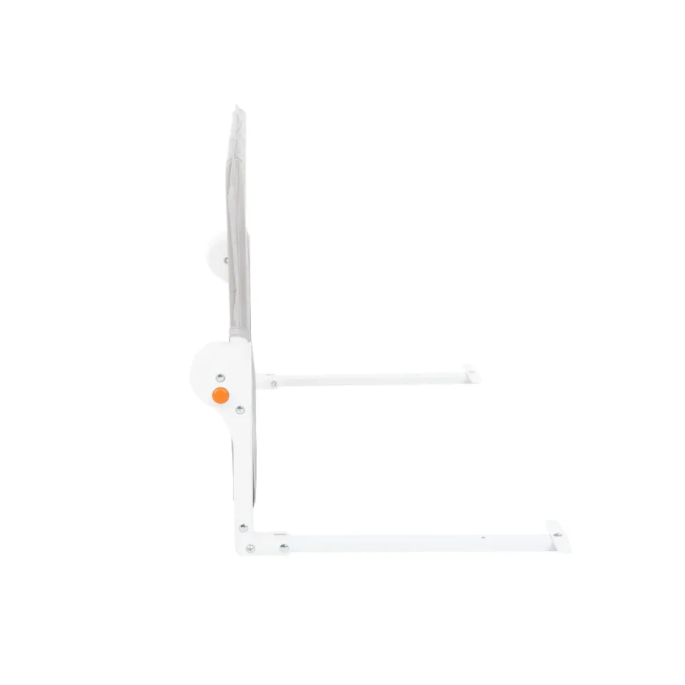 Protectie laterala pentru patut KikkaBoo I Am Safe Grey, 102 cm foto