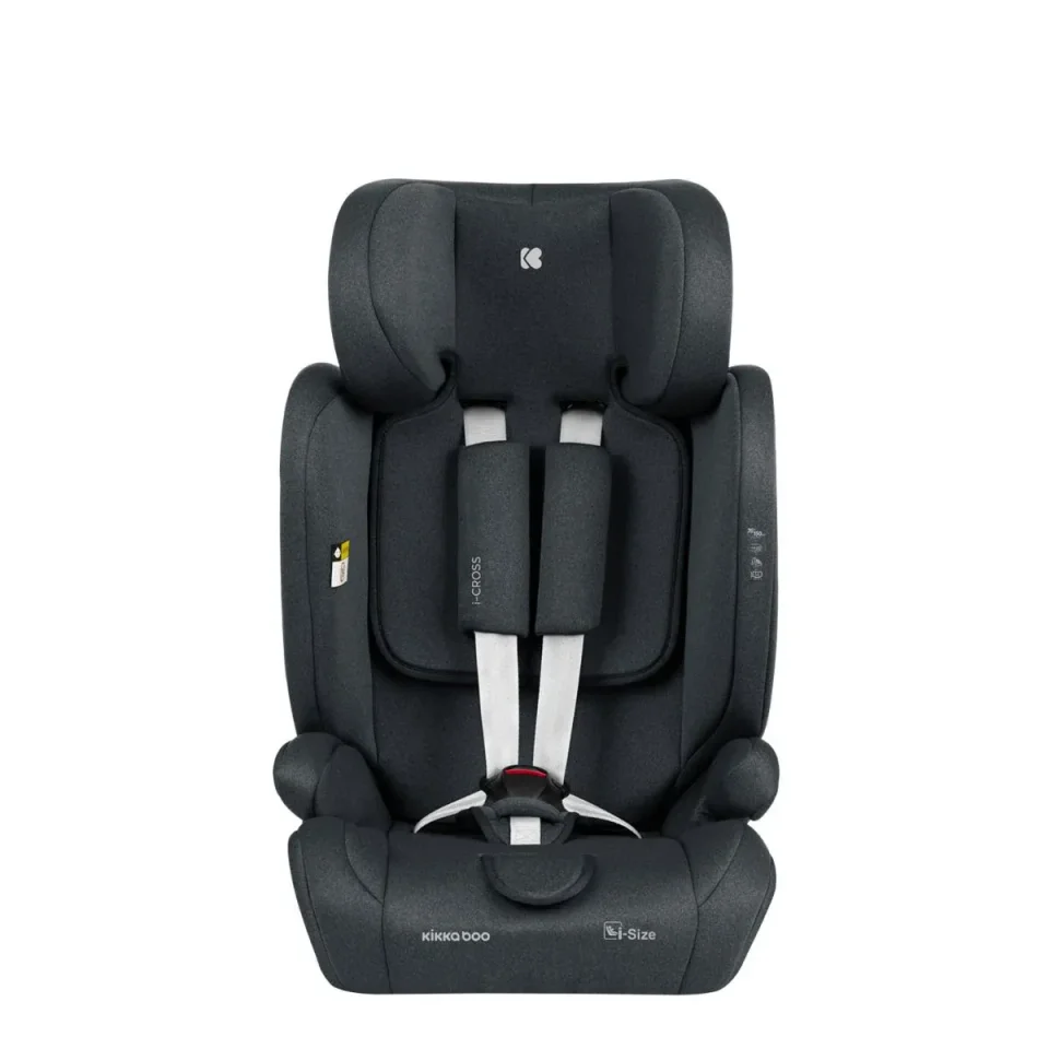 Автокресло с изофиксом KikkaBoo i-Cross Dark Grey, 76-150 см foto