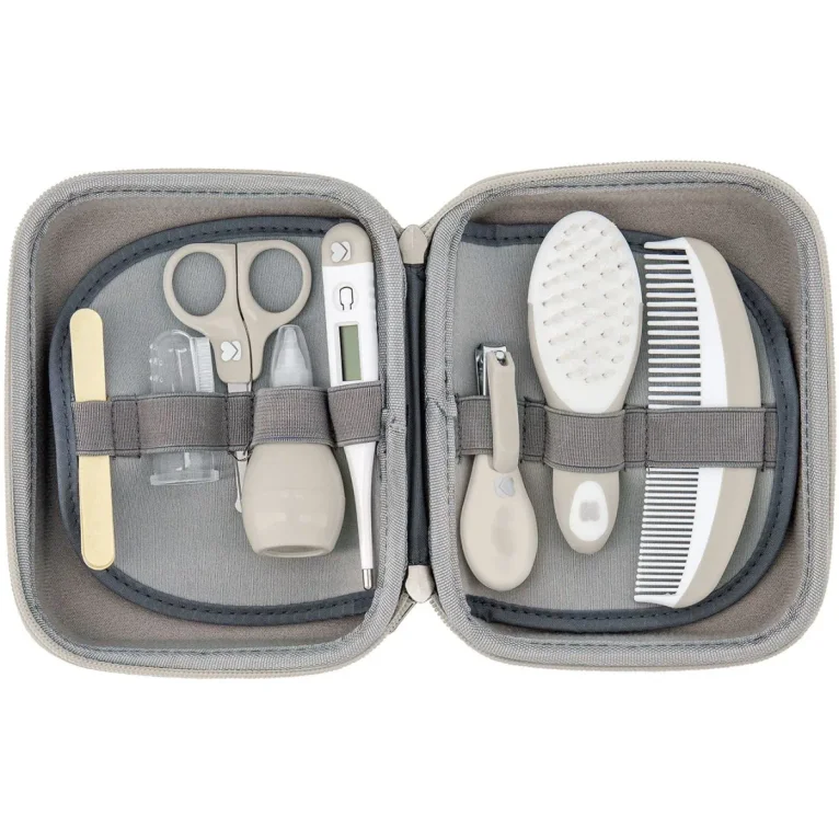 Set ingrijire bebelusi cu 8 piese KikkaBoo Grooming Set Beige foto