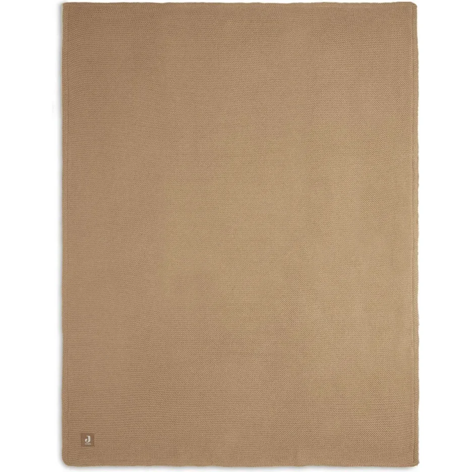 Paturica Jollein Basic Knit Biscuit/Fleece, 100x150 cm foto