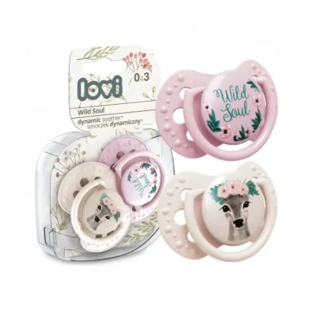 lovi 22/884girl suzeta dinamica din silicon "wild soul" (6-18 m.) 2 buc.