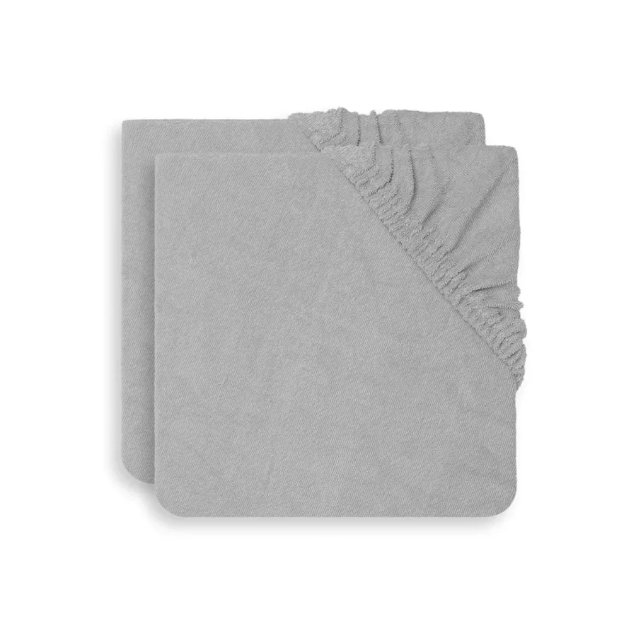 Husa pentru saltea de infasat Jollein Terry Soft Grey, 50x70 cm, 2 buc. foto