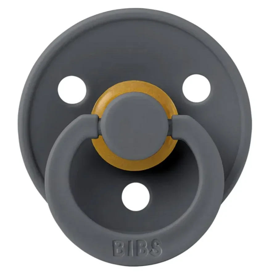 Set 2 suzete rotunde din latex BIBS Colour Sand/Iron (6-18 luni) foto