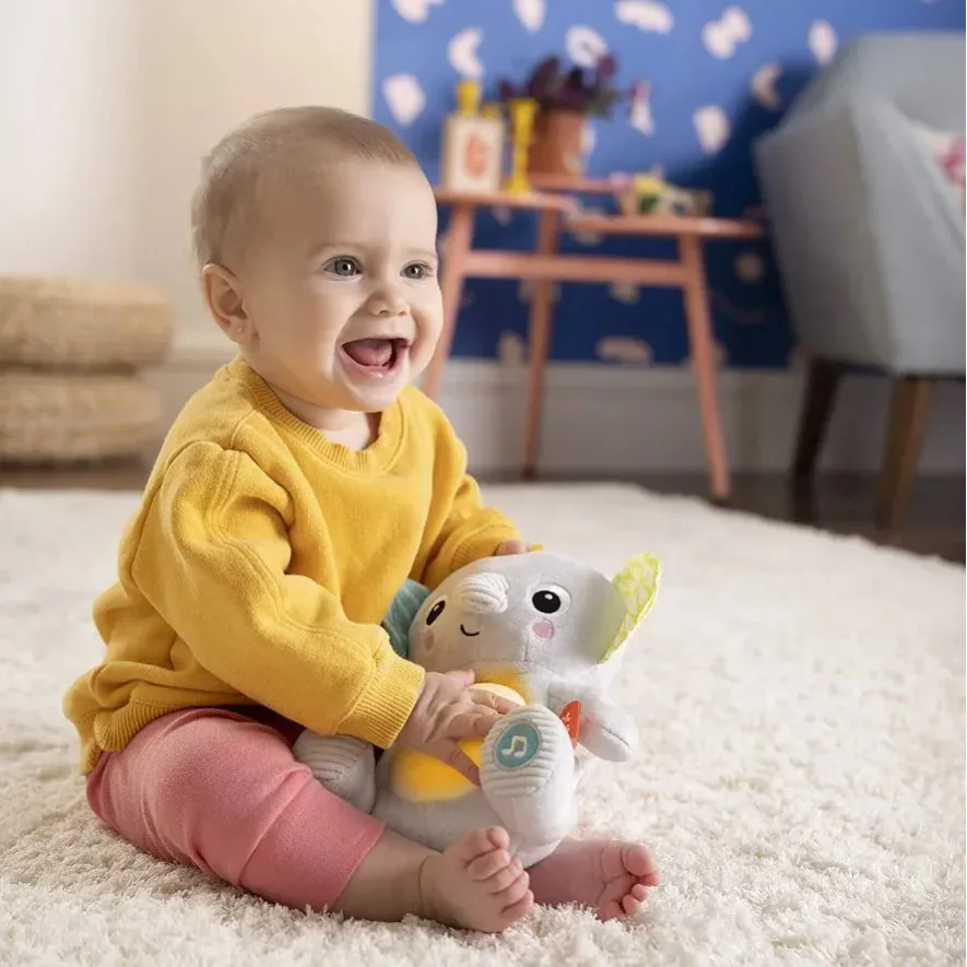 Jucarie interactiva Bright Starts Hug a Bye Baby Elephant foto