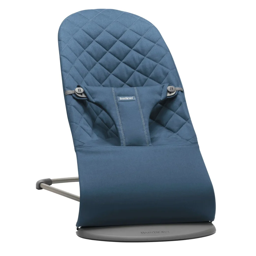 Кресло-шезлонг BabyBjorn Bliss Midnight Blue, хлопок foto