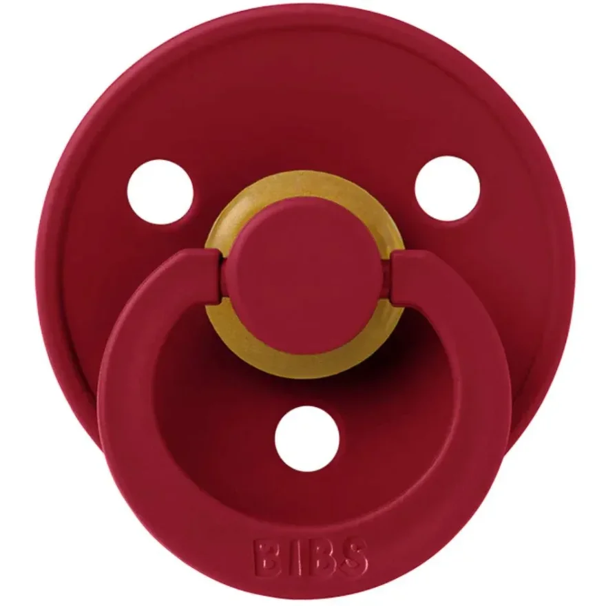 Пустышка круглая латексная BIBS Ruby (6-18 мес.) foto