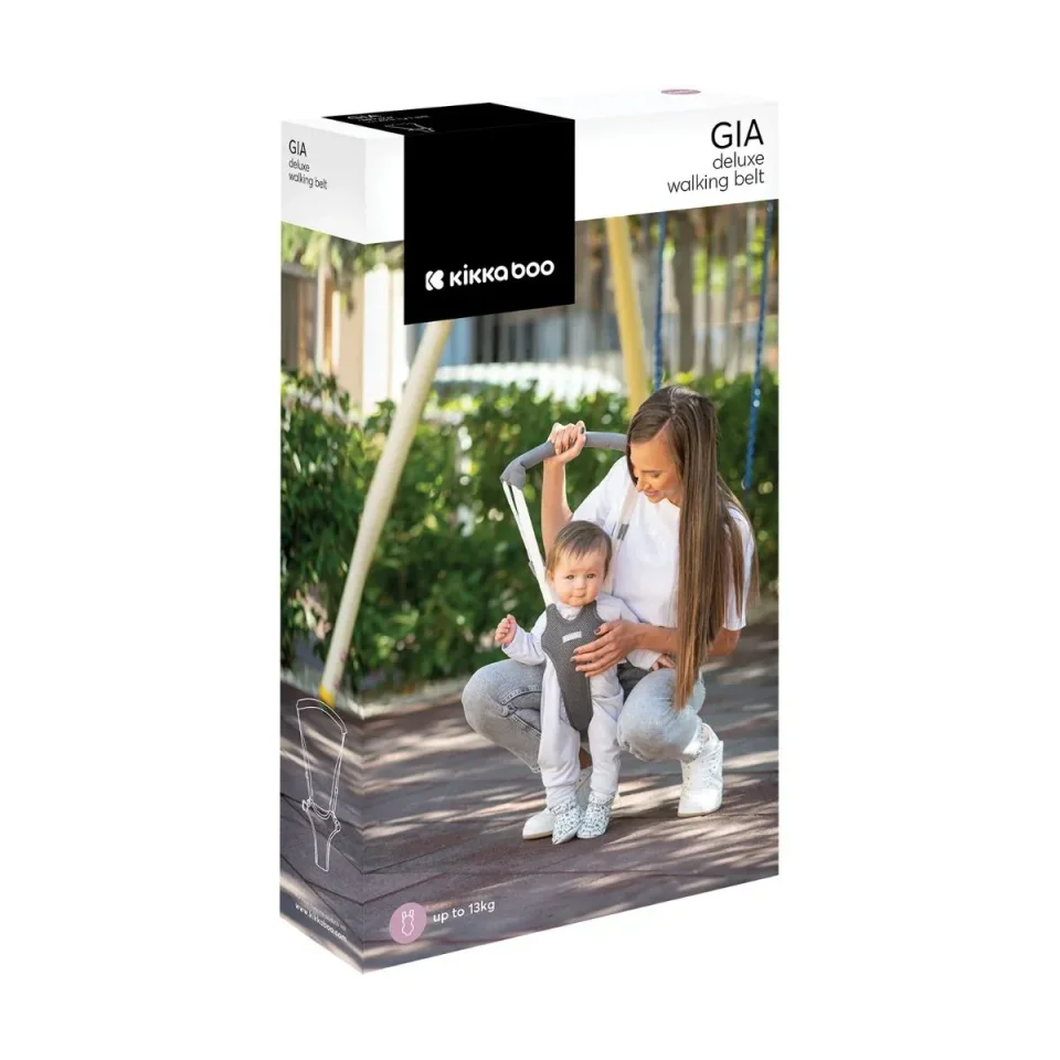 Детские вожжи KikkaBoo Gia Mesh Black foto