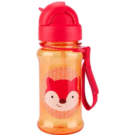 Sticluta cu pai din tritan Skip Hop Zoo Fox foto