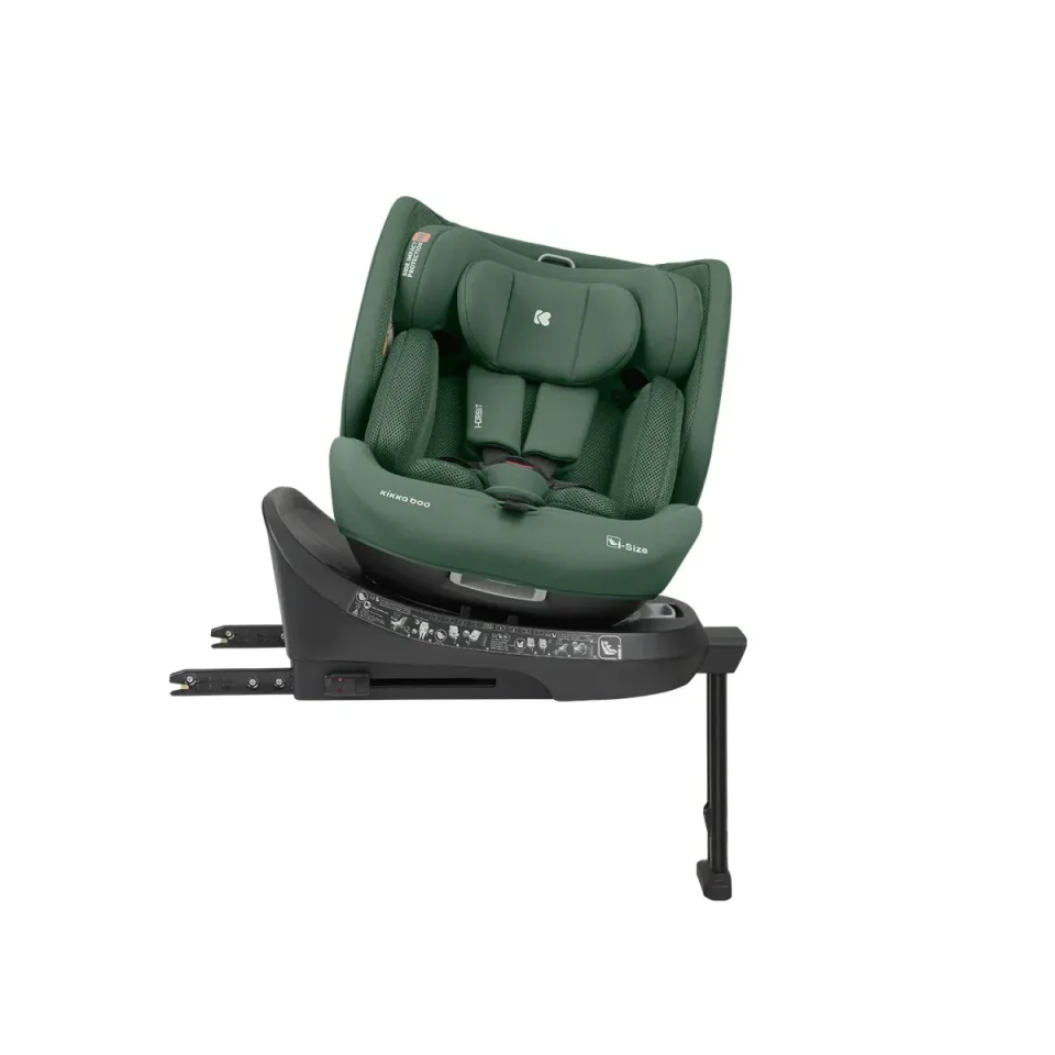 Вращающееся автокресло с изофиксом KikkaBoo i-Orbit Army Green, 40-150 см foto