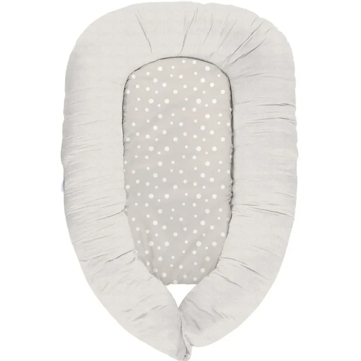 Бебинест 3 в 1 KikkaBoo Memory Dots Beige foto