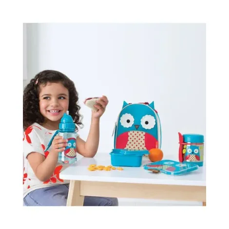Kit pentru pranz Skip Hop Zoo Bufnita foto