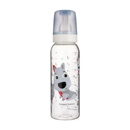 canpol 11/841 biberon din tritan "happy animals" 250 ml. ( 12+)