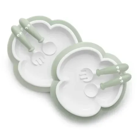 2 Seturi pentru hranire BabyBjorn Powder Green foto
